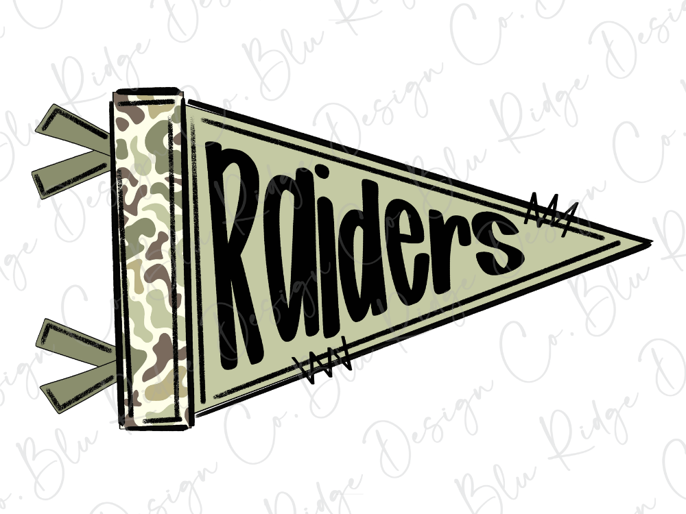 A flag with the word "Ridgers" written on it in a stylized font.