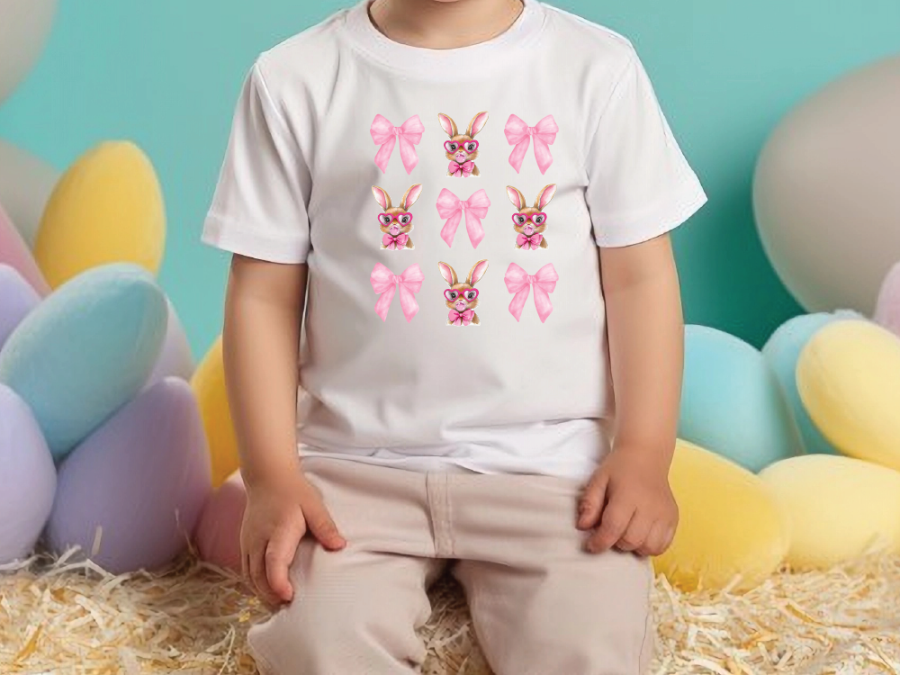 a little girl sitting in front of a bunch of balloons