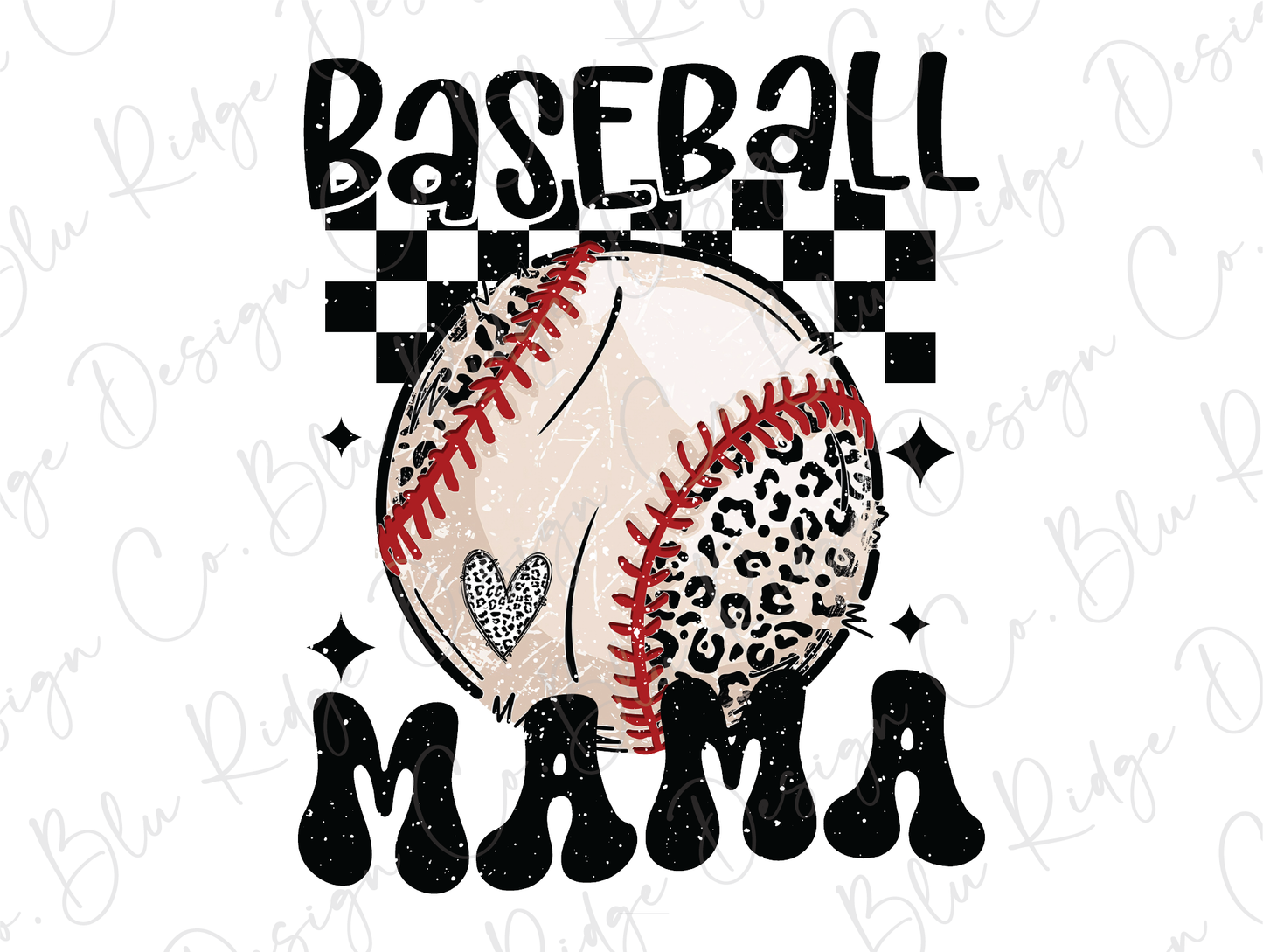 a baseball with a leopard print on it