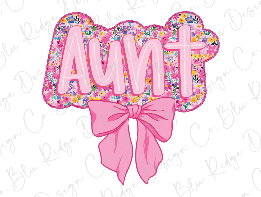 a pink bow is tied around the word tma
