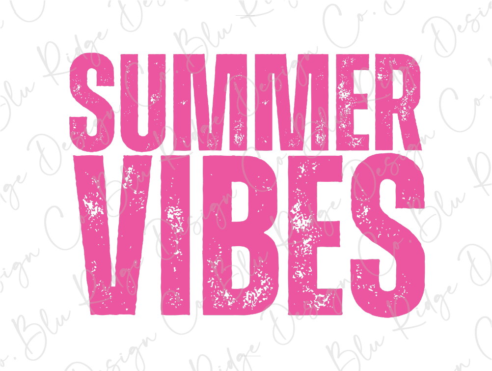 the words summer vibes written in pink on a white background