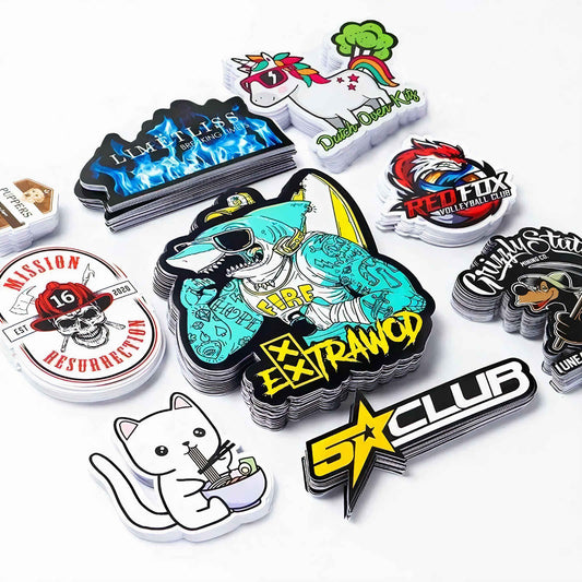 Custom Die Cut Vinyl Stickers with Sticker Builder