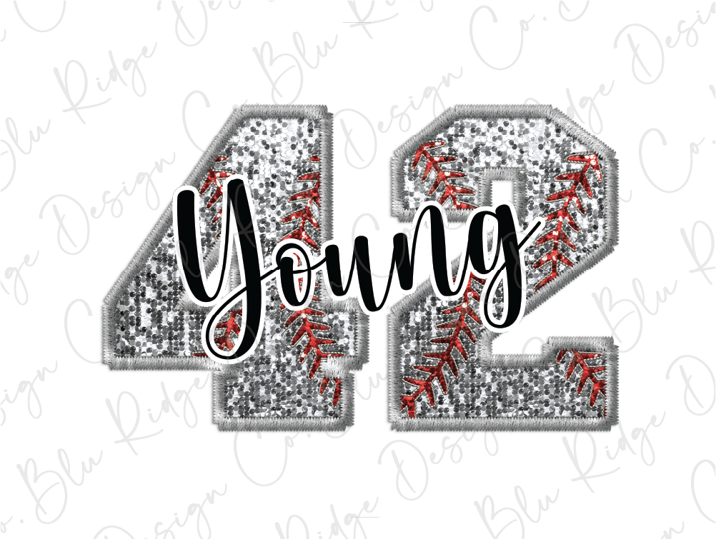 the number four of the baseball team with the name young