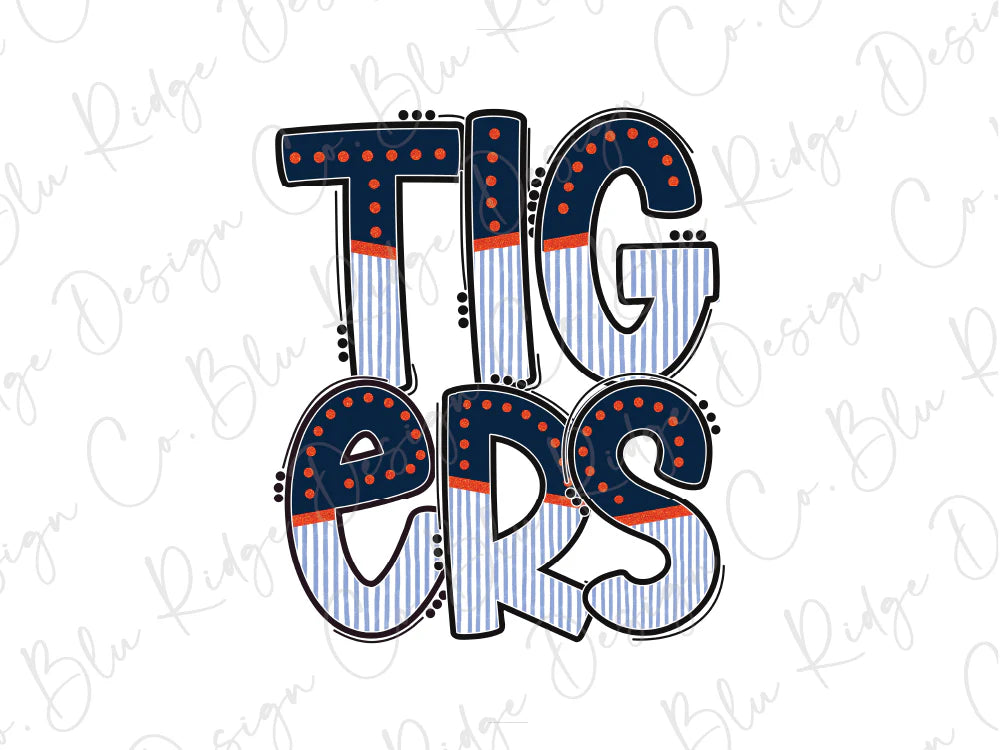 Preppy Tigers Coquette Graphic T-Shirt