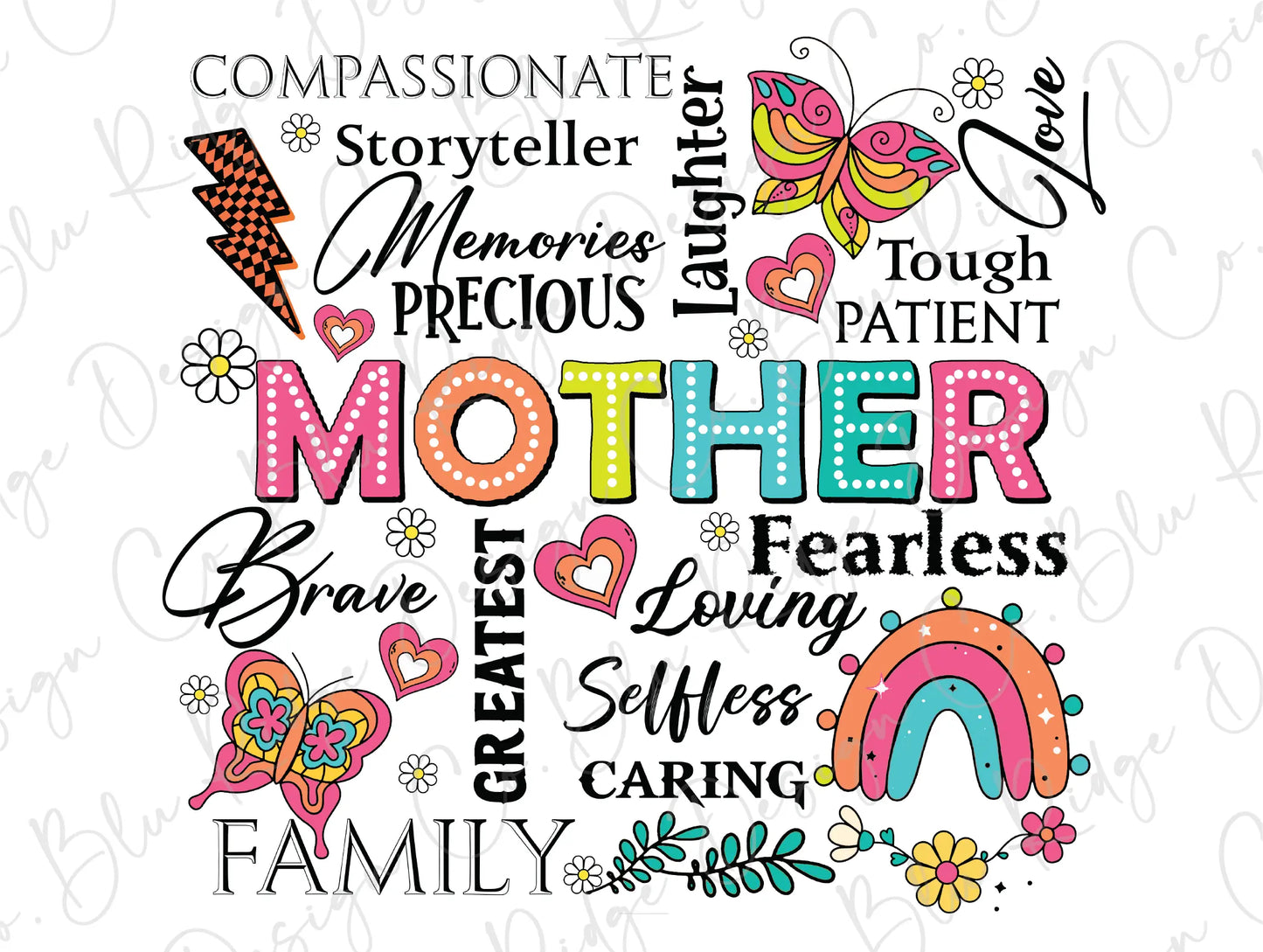 a mother's day card with the words in different languages