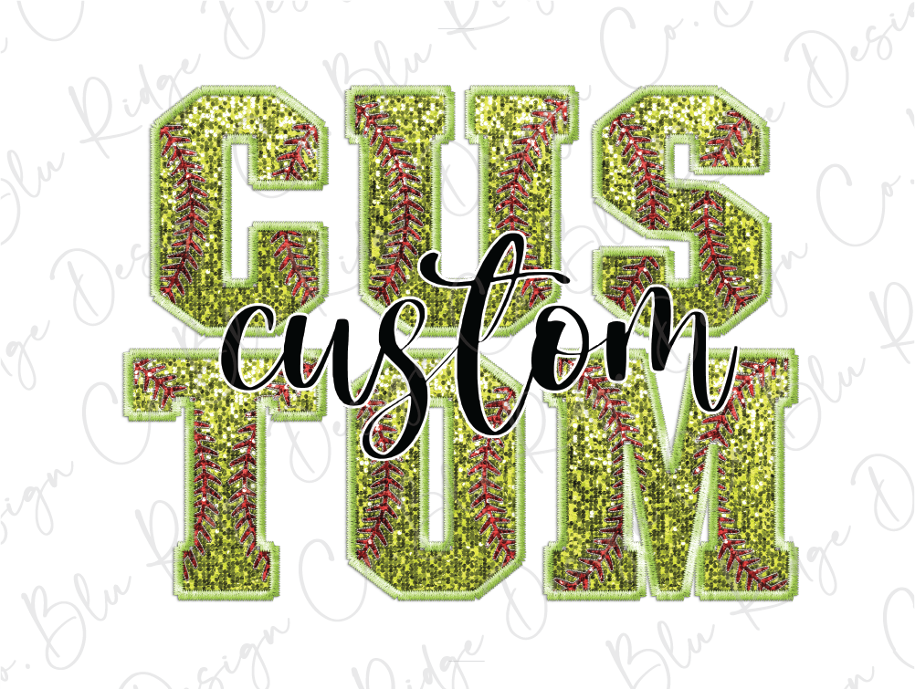 the word guston in gold glitter letters
