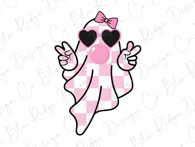 Retro Groovy Halloween Ghost Graphic T-Shirt