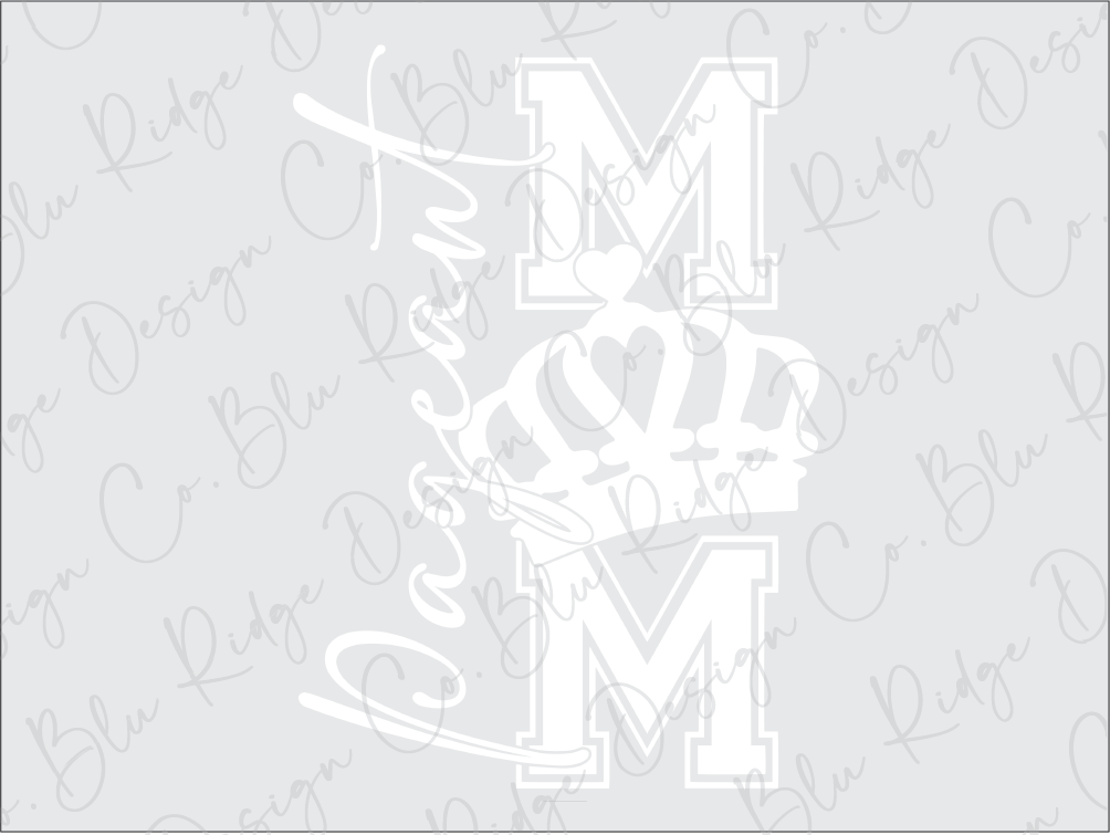 a picture of the letters m and m on a white background
