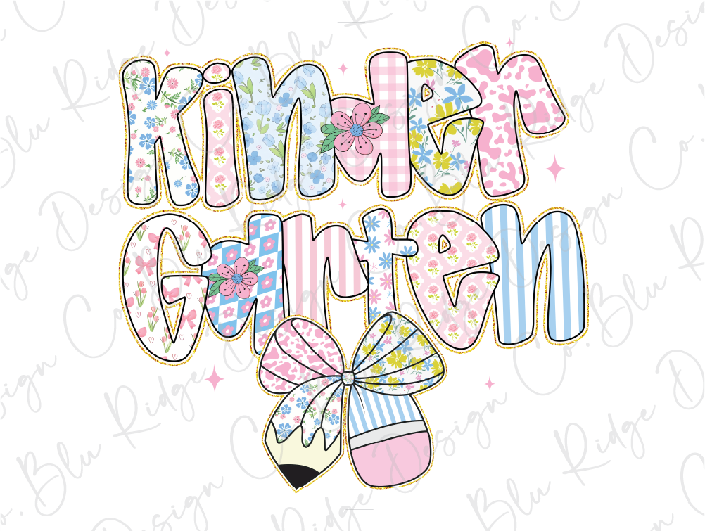 the words kind of girl are decorated with flowers