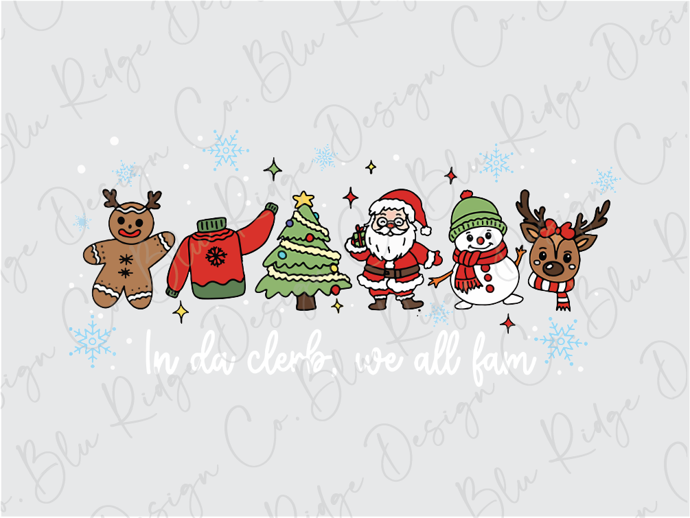 a group of christmas characters standing next to each other