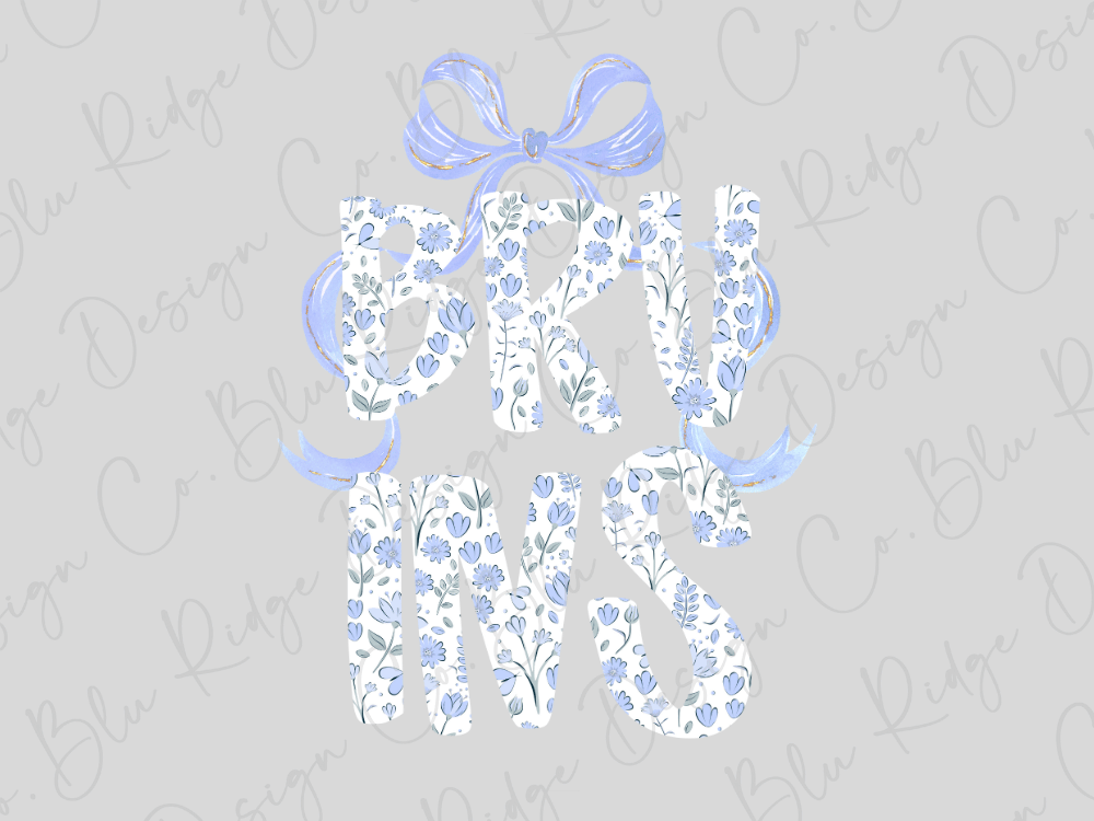 a floral pattern with the letters "BKUMS" in a stylized design.