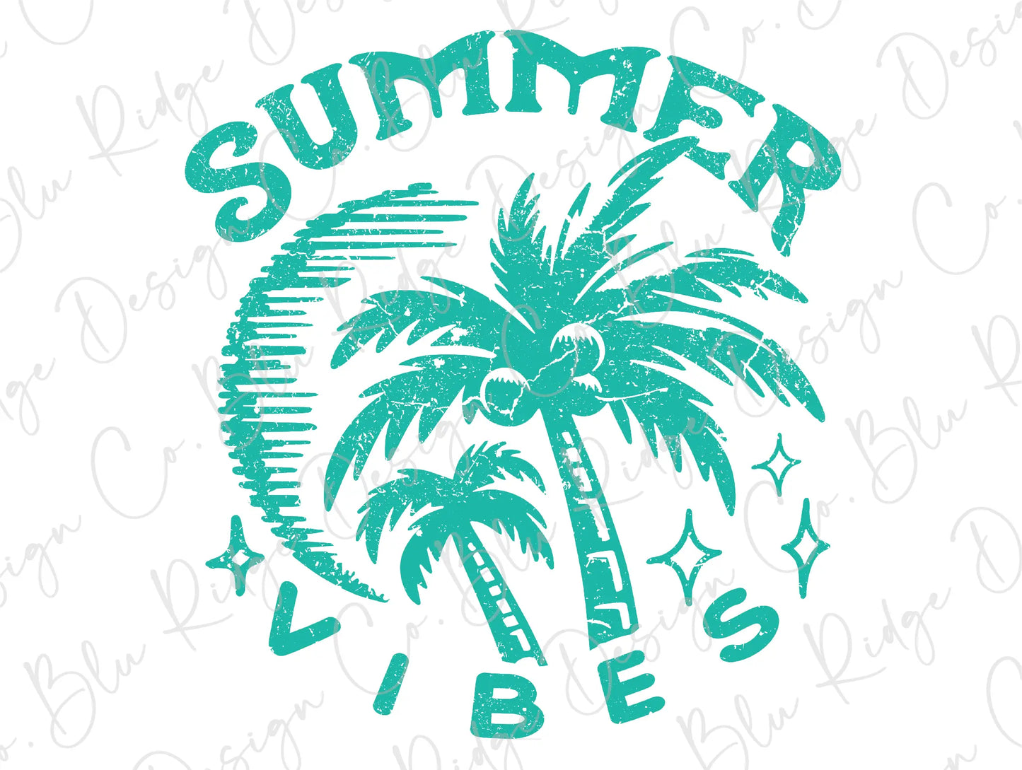 a palm tree with the words summer vibes on it
