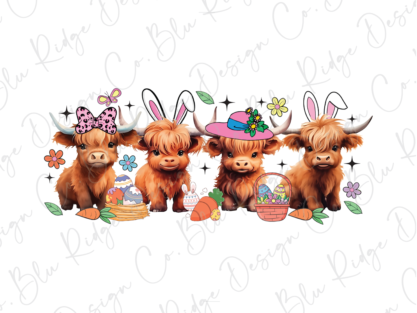 Easter Cows Graphic T-Shirt