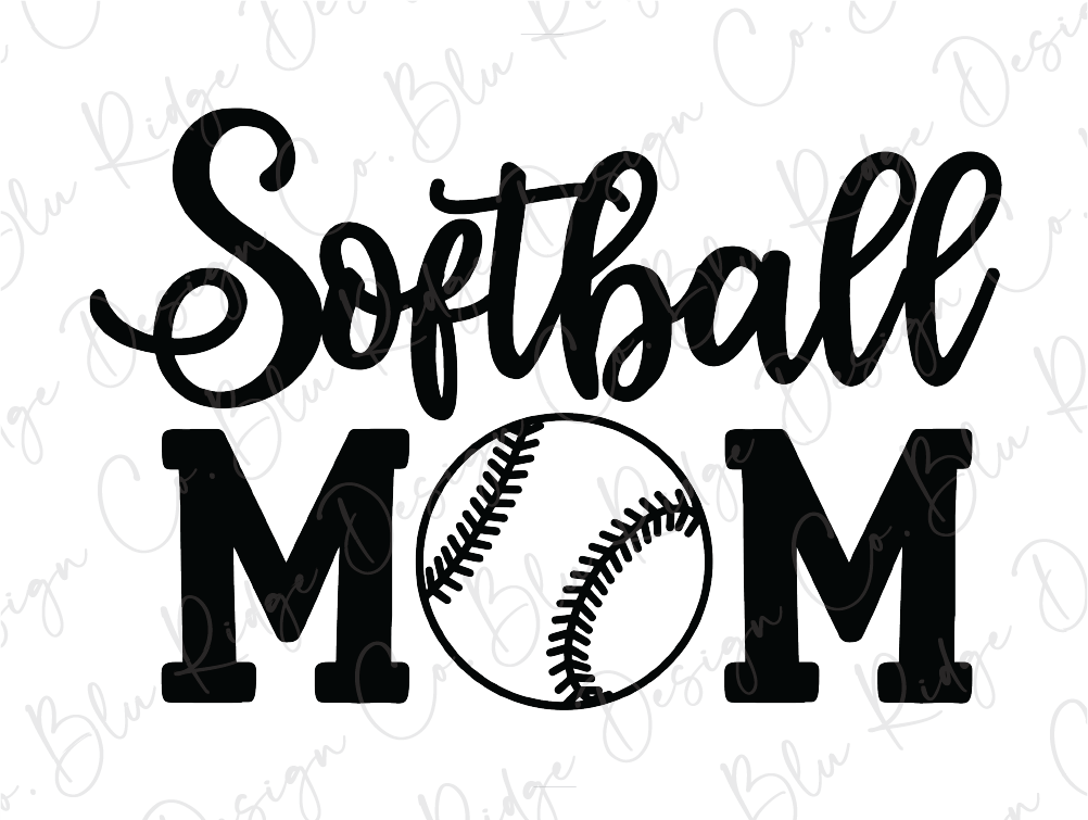 softball mom svg file