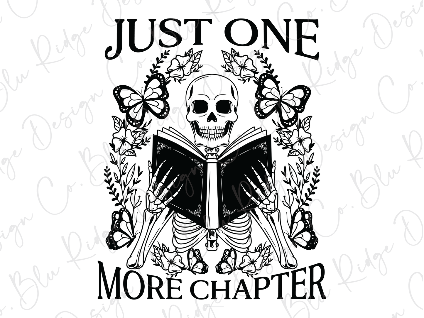 Just One More Chapter Skeleton Graphic T-Shirt