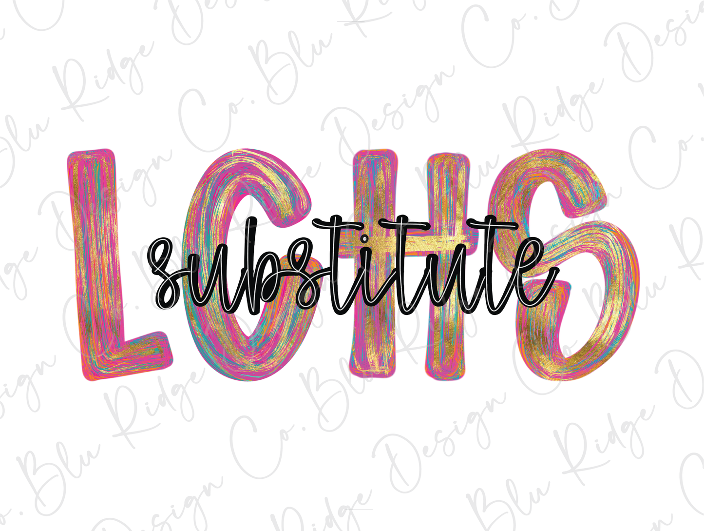 LCHS Colorful Streak Occupation Graphic T-Shirt