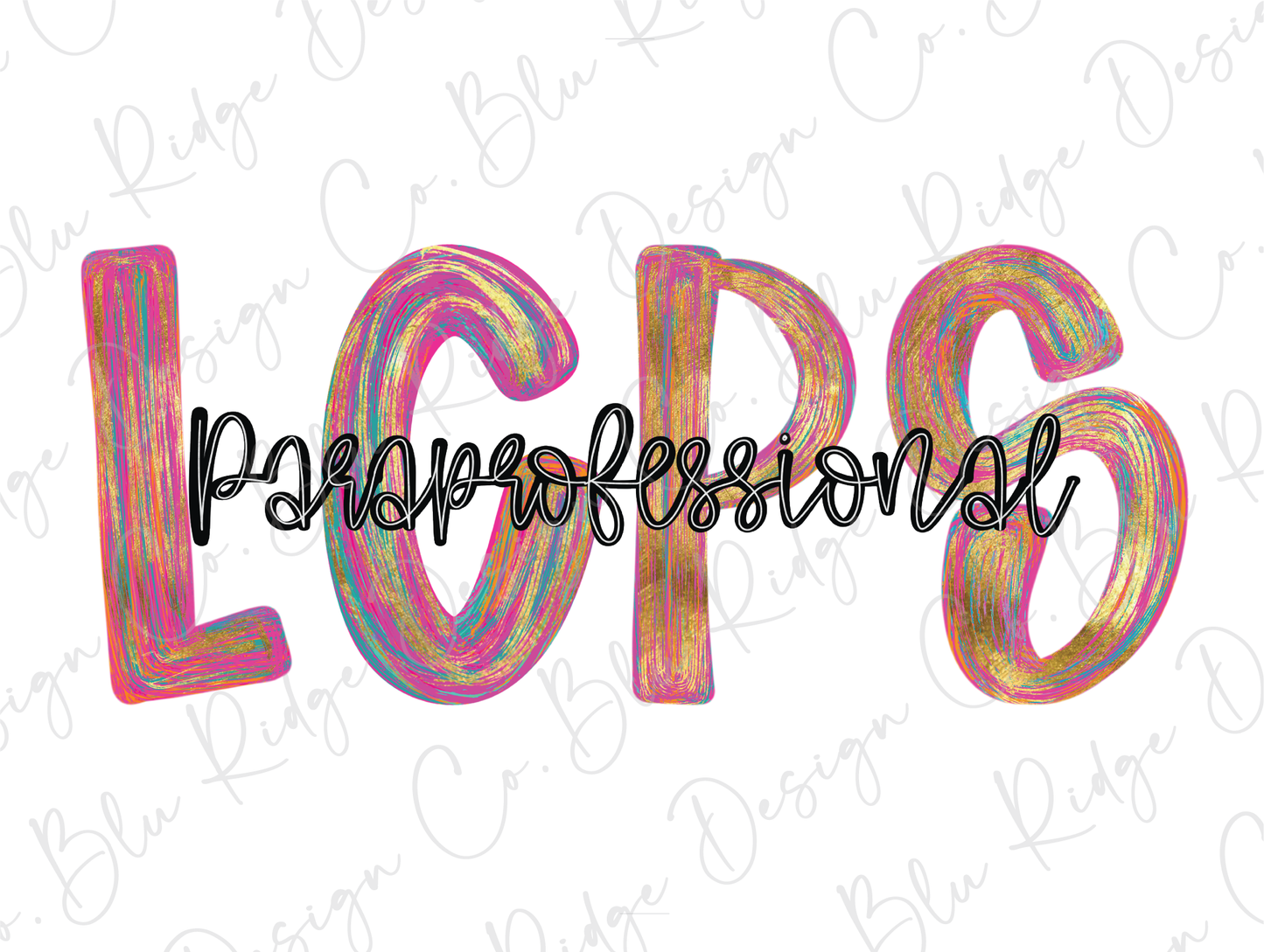 LCPS Colorful Streak Occupation Graphic T-Shirt