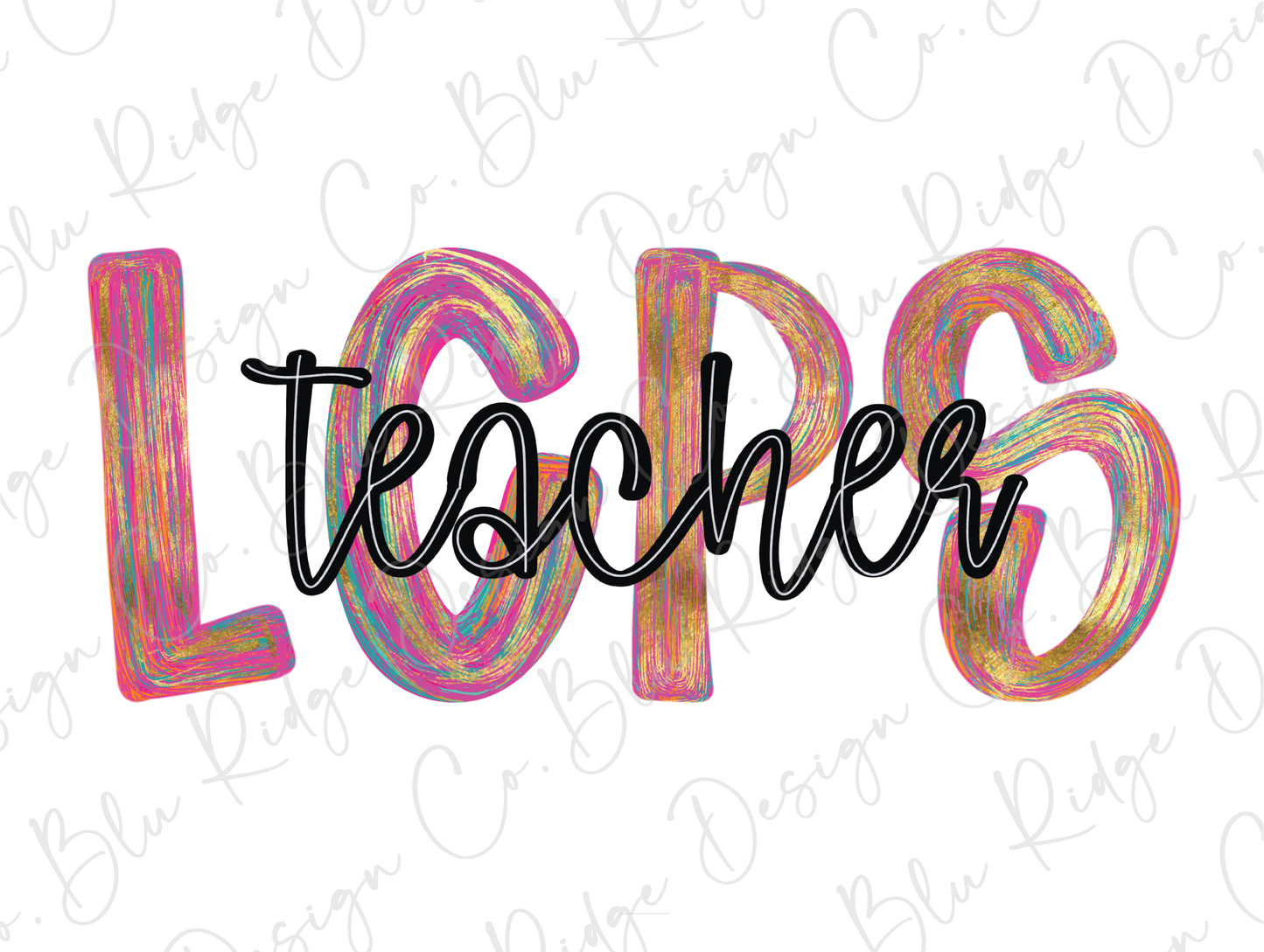 LCPS Colorful Streak Occupation Graphic T-Shirt