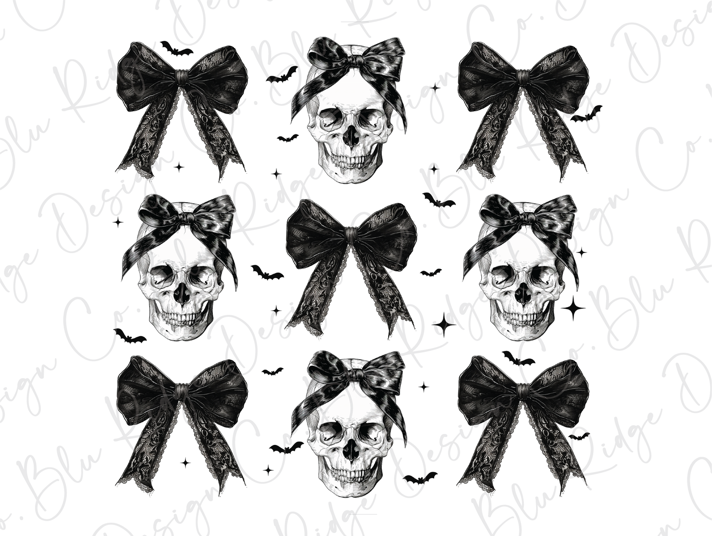 Skeleton Bow Collage Graphic T-Shirt