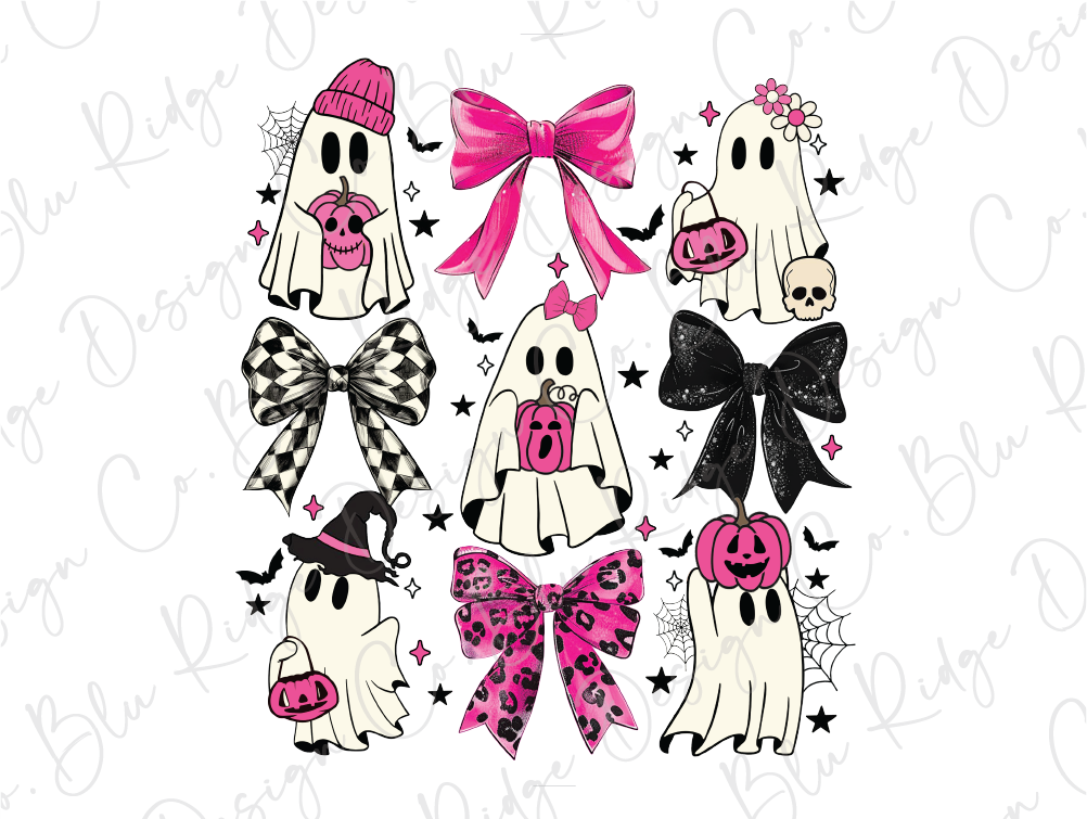 Coquette Halloween Ghost Graphic T-Shirt