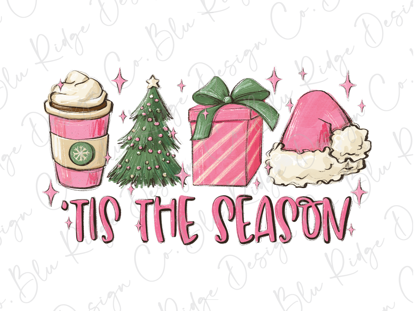 Tis the Season Christmas Coffee Graphic T-Shirt