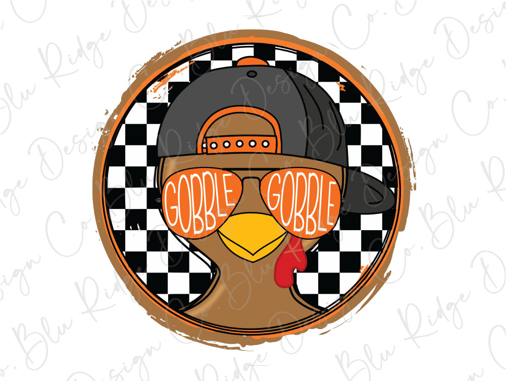 Thanksgiving Turkey Head Boy Graphic T-Shirt