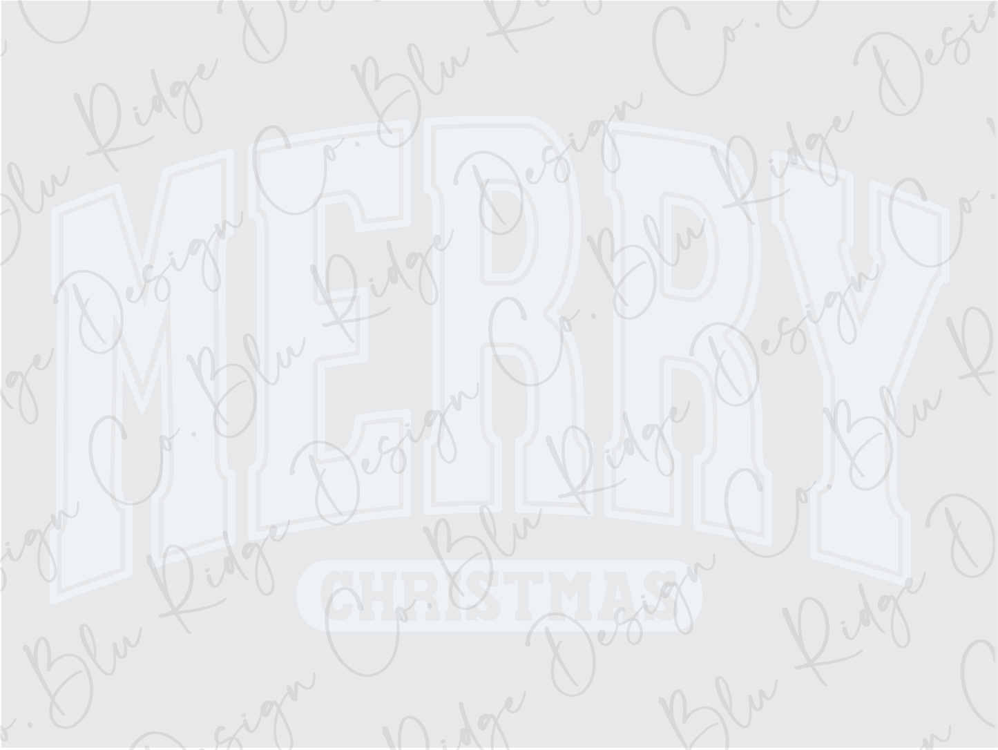 Merry Christmas White Banner Graphic T-Shirt