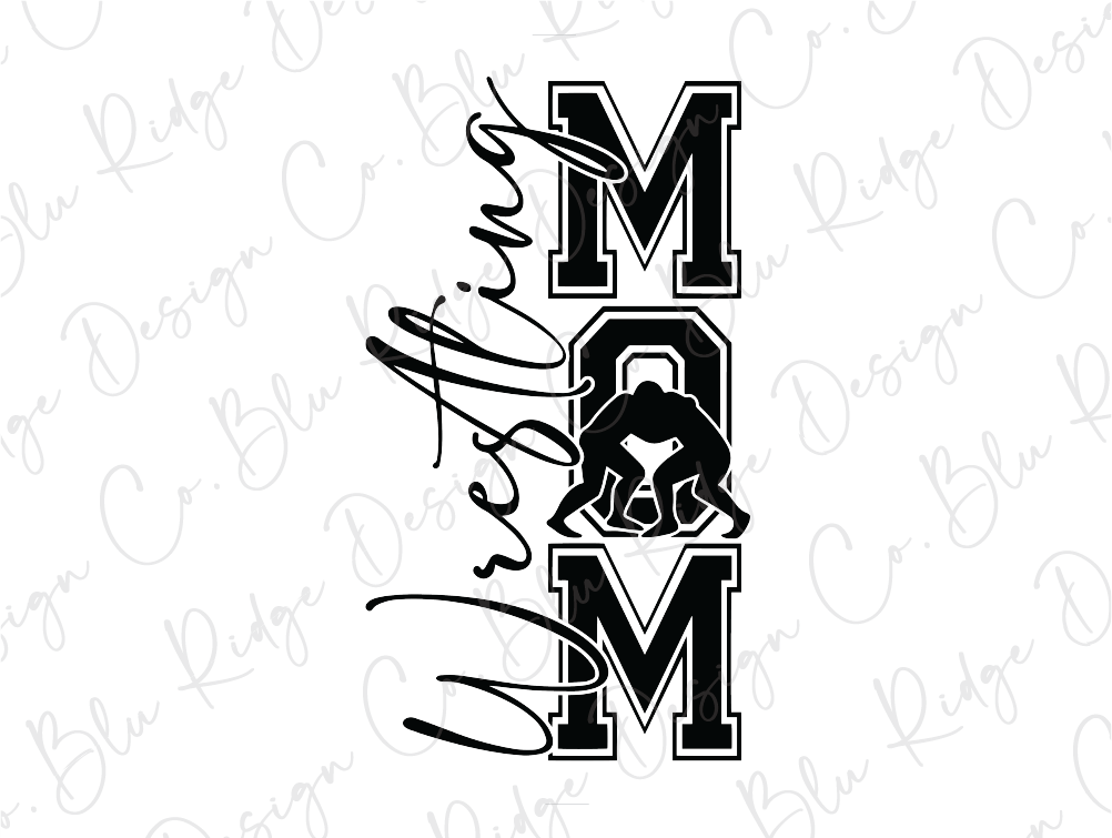 Wrestling Stacked Mom Graphic T-Shirt