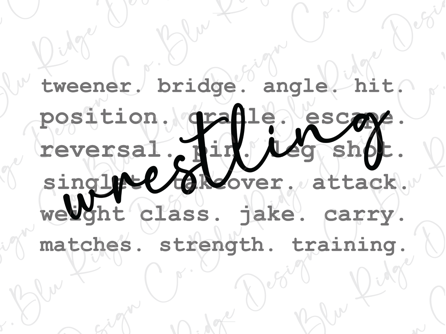 Wrestling Moves Graphic T-Shirt