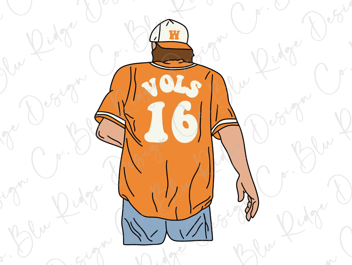 Wallen I'm wearin' Tennessee Orange Direct to Film (DTF) Transfer
