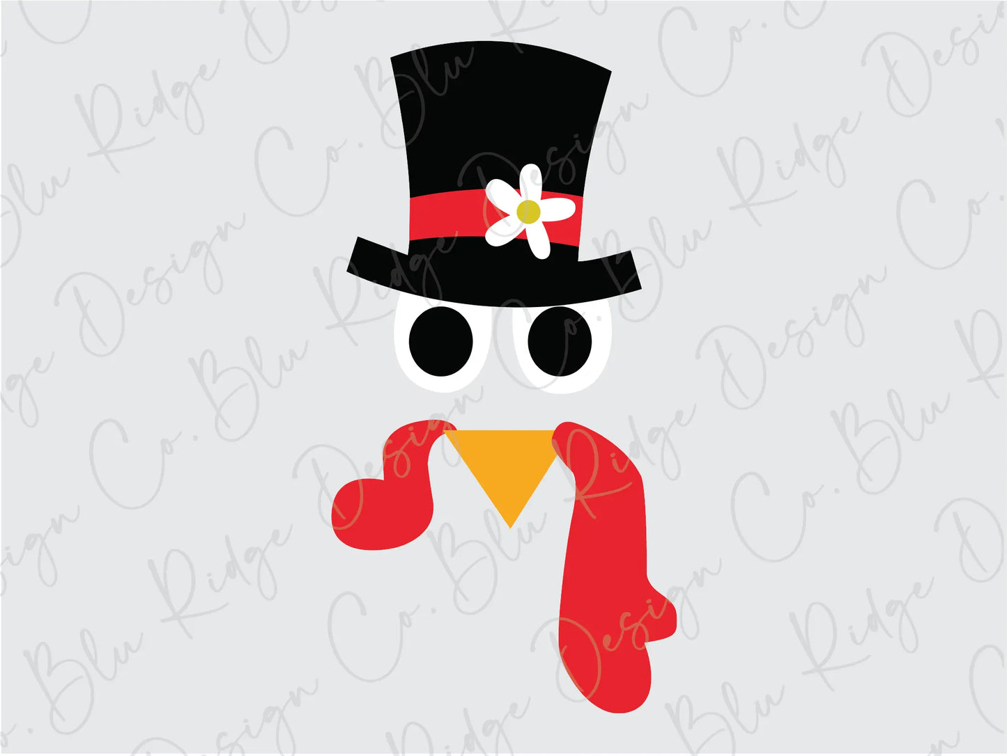 a penguin wearing a top hat and scarf