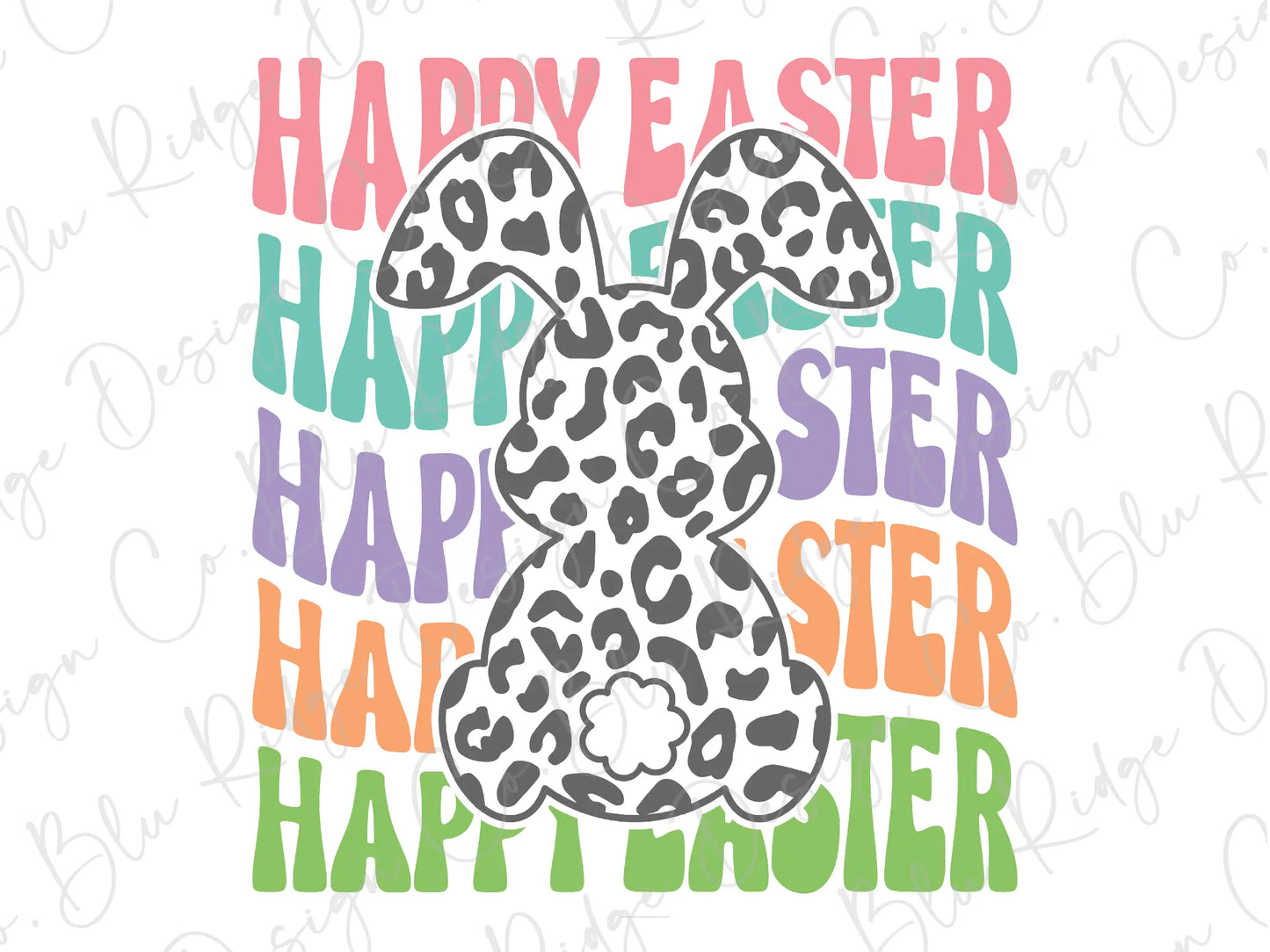 a happy easter bunny with the words happy easter