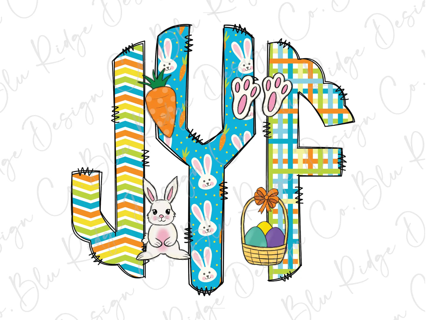 the letter y is made up of colorful letters