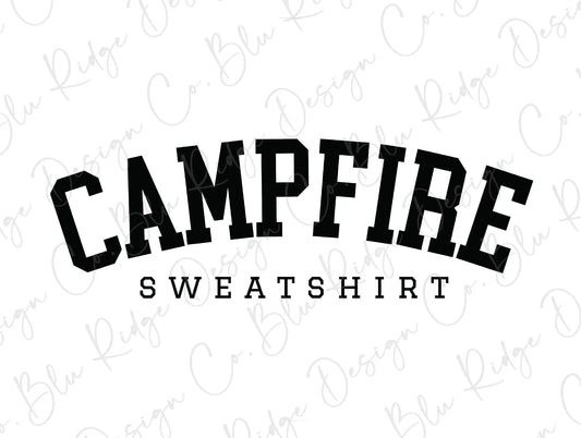 Campfire Sweatshirt Direct To Film (DTF) Transfer BluRidgeDesignCo