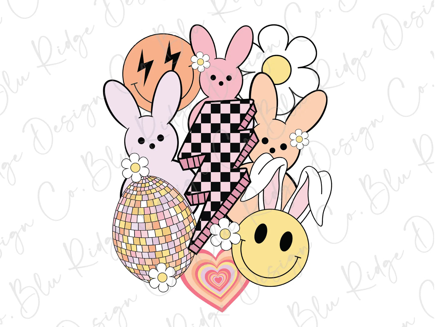 a bunch of cute bunny and bunny rabbit stickers