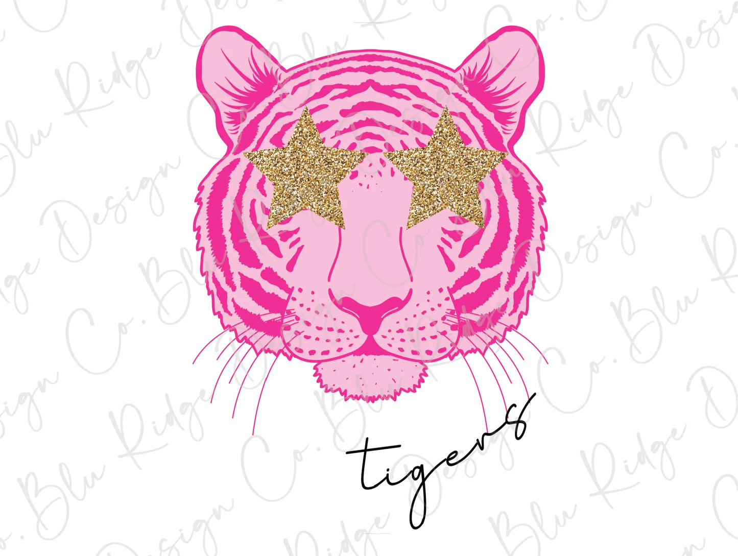 Tigers Preppy Game Day Football Direct To Film (DTF) Transfer BluRidgeDesignCo