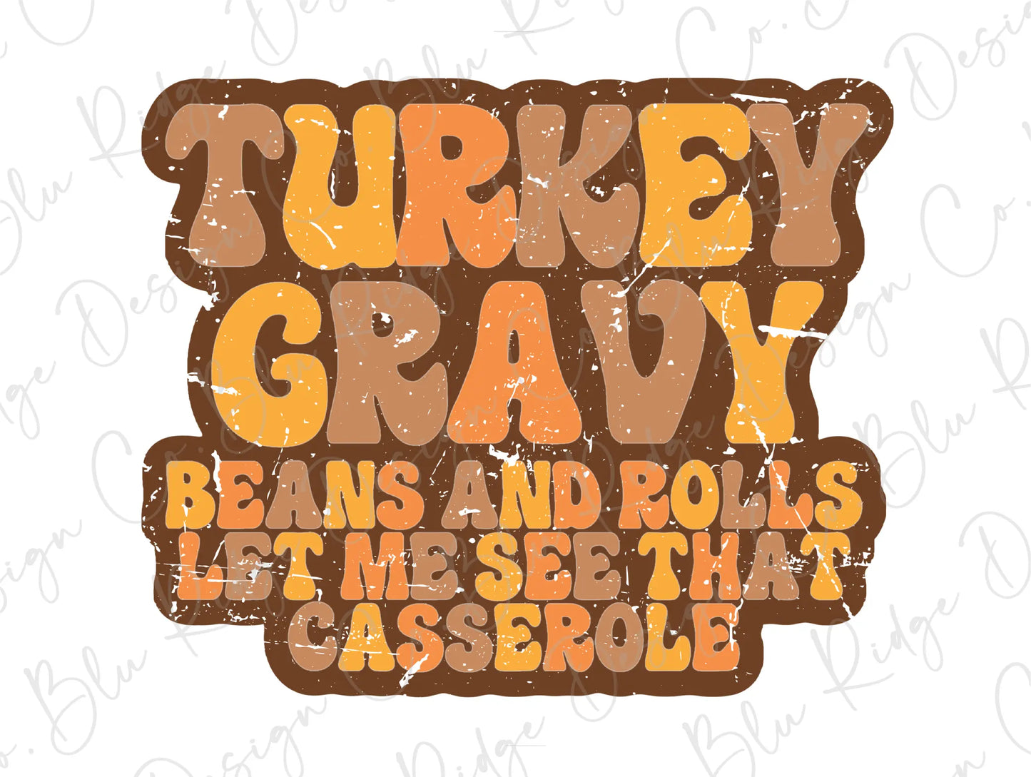 a picture of a turkey gravy sign on a white background