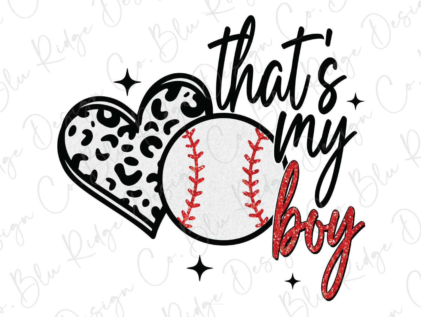 a baseball and a heart that says, that's my boy