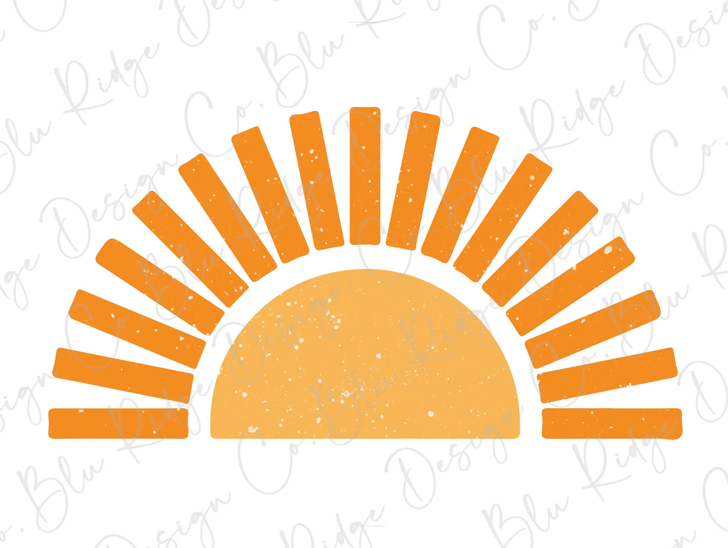 Sunset Retro Art Design Direct to Film (DTF) Transfer BluRidgeDesignCo