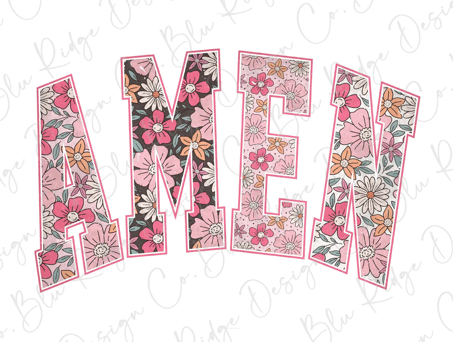 the word mem is made up of flowers and leaves