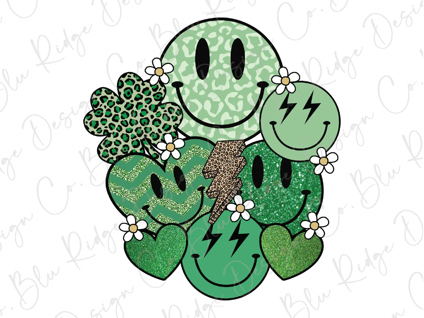 a green plant with a smiley face on it