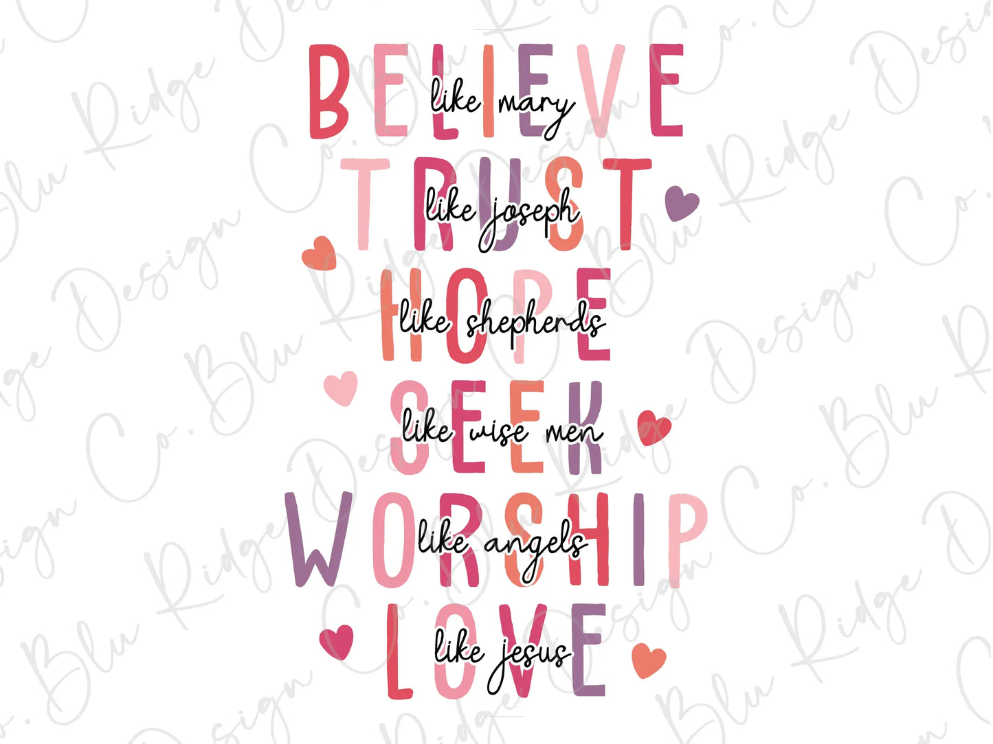 a pink and red quote with hearts on a white background