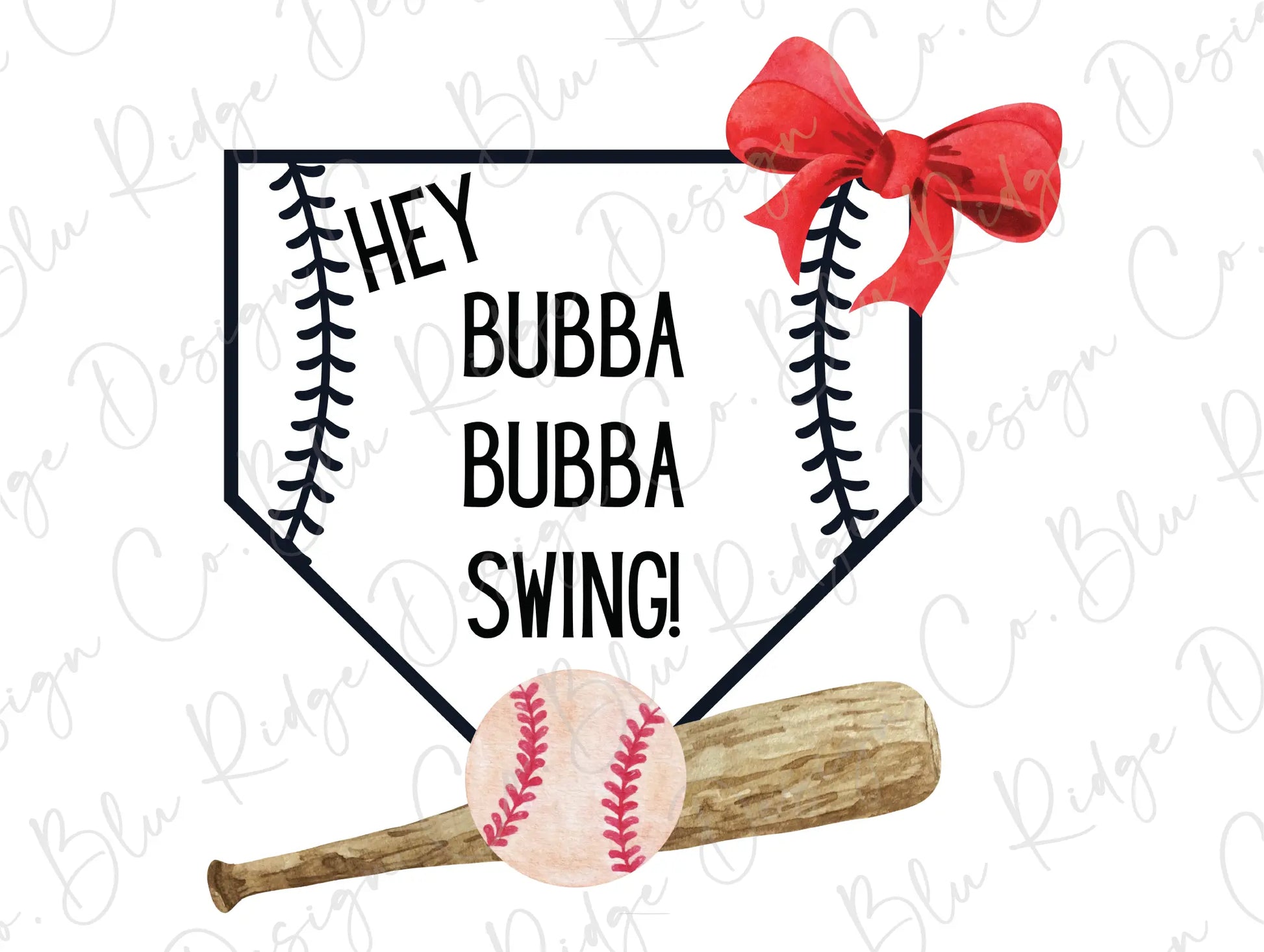 a baseball bat and a ball with a red bow