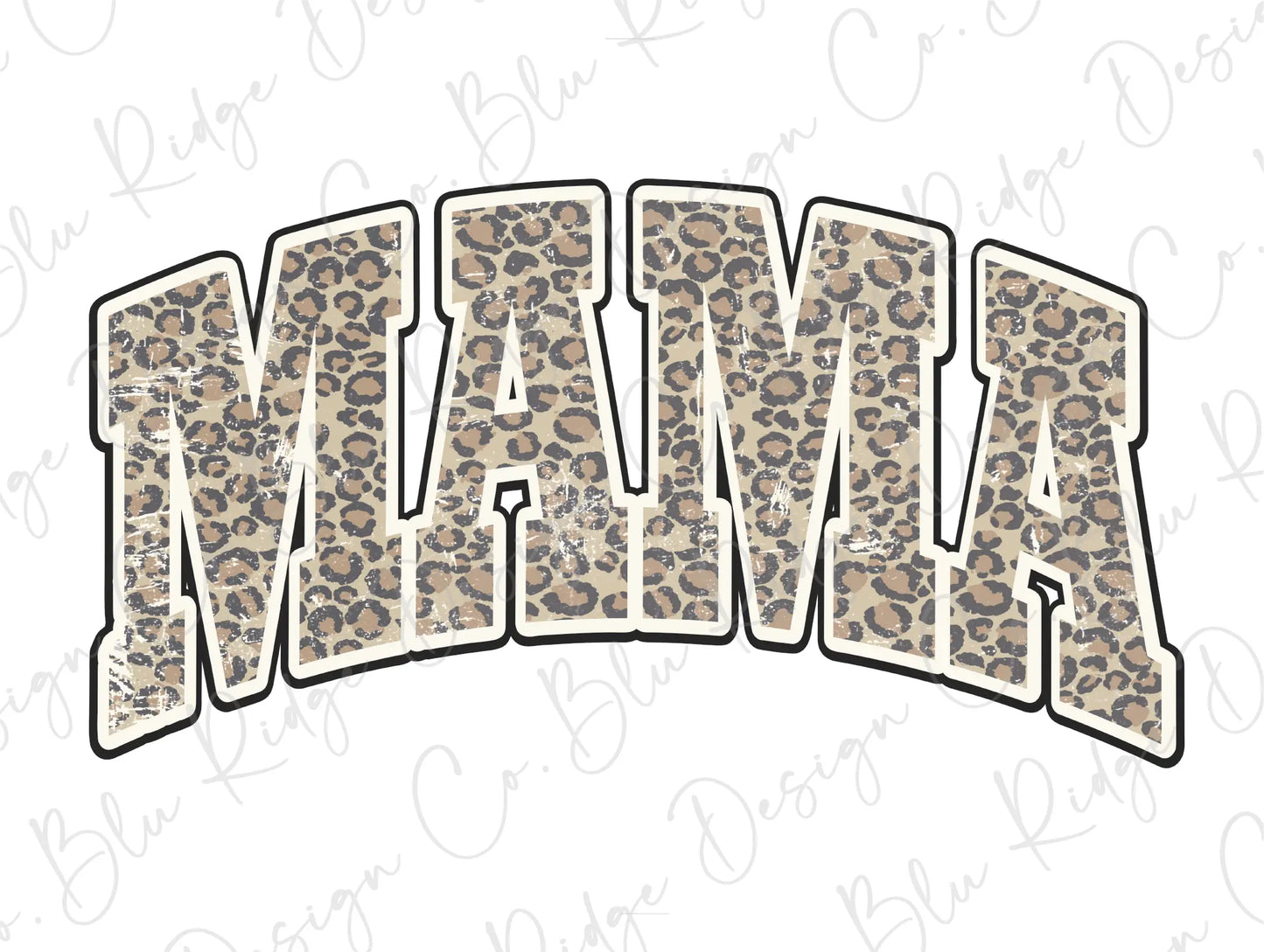 Mama Leopard Direct To Film (DTF) Transfer BluRidgeDesignCo