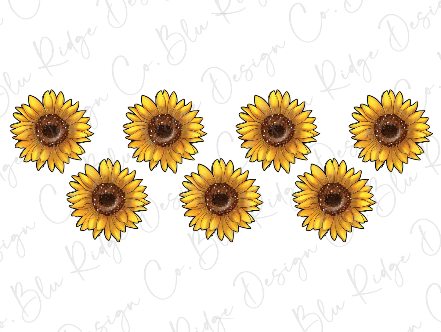 Love Sunflower Cow Leopard Pocket Direct to Film (DTF) Transfer BluRidgeDesignCo