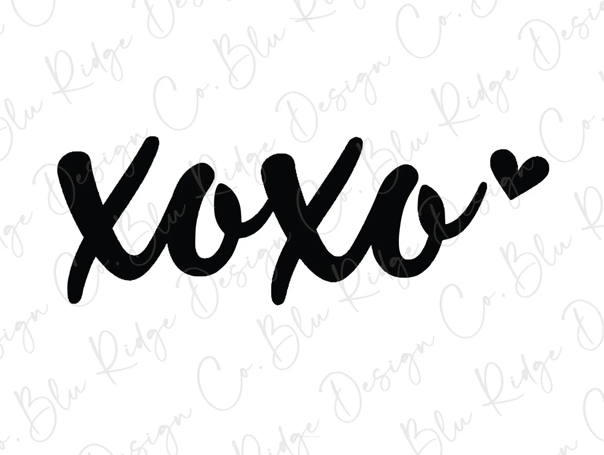 XOXO Valentine's Day Direct to Film (DTF) Transfer BluRidgeDesignCo