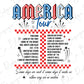 a poster with the words america tour written on it