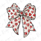 Coquette Valentines Heart Bow Graphic T-Shirt