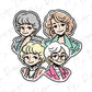 the golden girls sticker on a white background