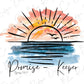 a watercolor drawing of a sunset with the words praise keeper